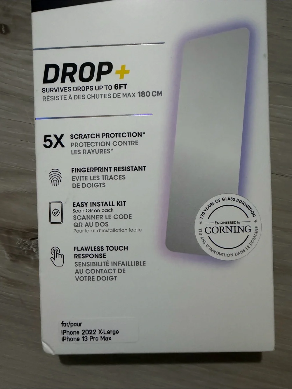 OtterBox Amplify Glass Screen Protector - White & Black Packaging